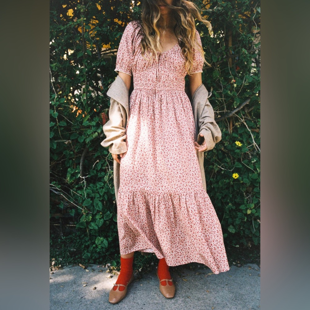 NWT Christy Dawn Brynne dress XS Maroon Calico